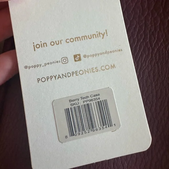 Poppy & Peonies Tech Case - Picture 3 of 4